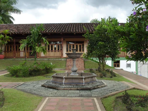 Innenhof des Kaffeemuseums, Parque del Café