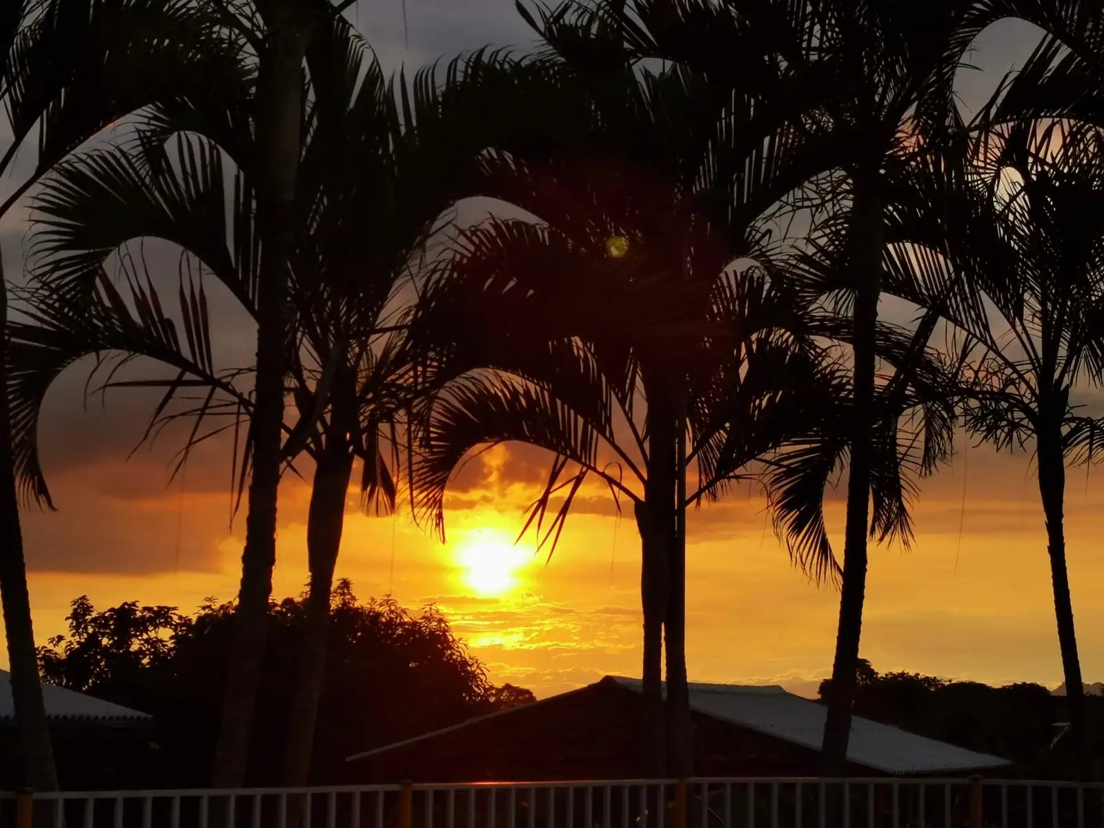 Coucher de soleil sur Quimbaya