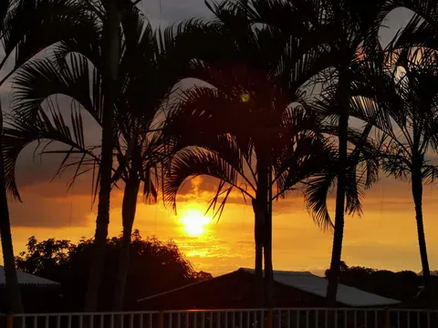 Sonnenuntergang über Quimbaya