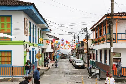 Colourful street in Filandia